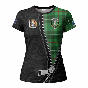 Clephane (Clephan) Tartan Women T shirt New Zealand Pattern Unique Zipper Stylized
