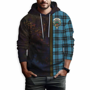 Clergy Tartan Family Crest Hoodie Alba Gu Brath Be Brave Lion Ancient Style Pullover Hoodie - Tartan Vibes Clothing