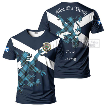 Clergy Tartan Lion Rampant T-Shirt Proudly Display Your Heritage with Alba Gu Brath and Clan Name Kid's Shirt - Tartan Vibes Clothing
