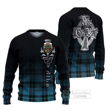 Clergy Tartan Ugly Sweater Featuring Alba Gu Brath Family Crest Celtic Inspired Unisex - Tartan Vibes Clothing