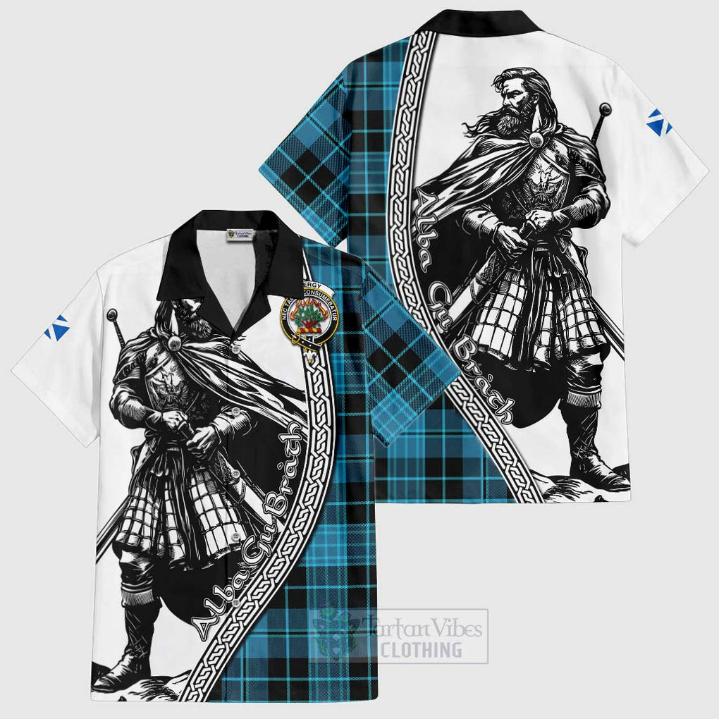 Clergy Tartan Clan Crest Hawaiian Shirt with Highlander Warrior Celtic Style Kid - Tartan Vibes Clothing