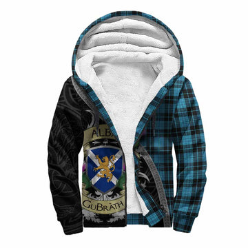 Clergy Tartan Family Crest Sherpa Hoodie Lion Rampant Royal Thistle Shield Celtic Inspired Unisex S - Tartan Vibes Clothing