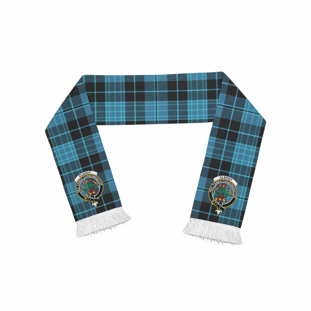 Tartan Vibes Clothing Clergy Tartan Ruffneck Scarf with Family Crest