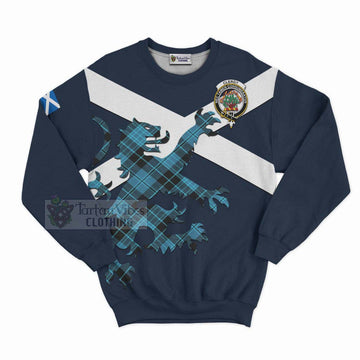 Clergy Tartan Lion Rampant Sweatshirt Proudly Display Your Heritage with Alba Gu Brath and Clan Name Unisex - Tartan Vibes Clothing