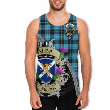 Clergy Tartan Family Crest Men's Tank Top Lion Rampant Royal Thistle Shield Celtic Inspired Men - Tartan Vibes Clothing