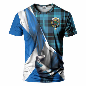 Clergy Tartan T-Shirt with Family Crest Scotland Patriotic Style Kid's Shirt - Tartan Vibes Clothing