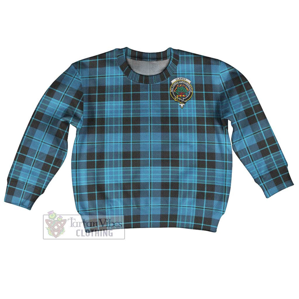 Clergy Tartan Kid Ugly Sweater with Family Crest Kid - Tartan Vibes Clothing