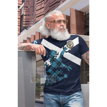 Clergy Tartan Lion Rampant Cotton T-shirt Proudly Display Your Heritage with Alba Gu Brath and Clan Name