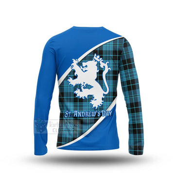 Clergy Family Crest Tartan Long Sleeve T-Shirt Celebrate Saint Andrew's Day in Style - Tartan Vibes Clothing