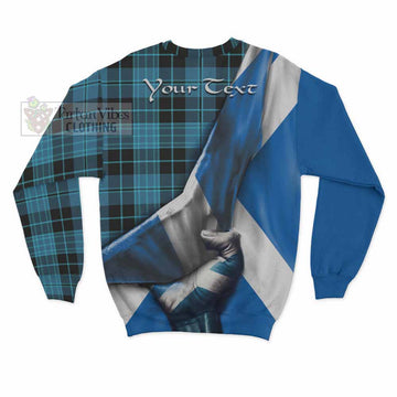 Clergy Tartan Sweatshirt with Family Crest Scotland Patriotic Style - Tartan Vibes Clothing