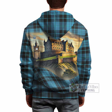 Clergy Tartan Family Crest Hoodie with Scottish Ancient Castle Style - Tartan Vibes Clothing