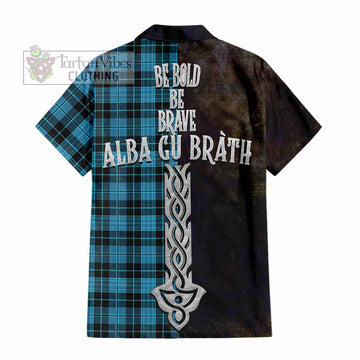 Clergy Tartan Family Crest Hawaiian Shirt Alba Gu Brath Be Brave Lion Ancient Style - Tartan Vibes Clothing