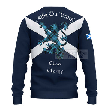Clergy Tartan Lion Rampant Ugly Sweater Proudly Display Your Heritage with Alba Gu Brath and Clan Name - Tartan Vibes Clothing