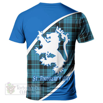 Clergy Family Crest Tartan T-Shirt Celebrate Saint Andrew's Day in Style - Tartan Vibes Clothing