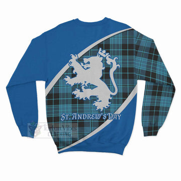 Clergy Family Crest Tartan Sweatshirt Celebrate Saint Andrew's Day in Style - Tartan Vibes Clothing