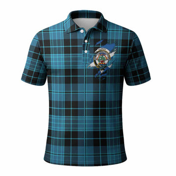 Clergy Clan Crest In Me Tartan Polo Shirt Scotland Flag Style