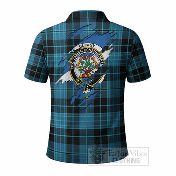 Clergy Clan Crest In Me Tartan Polo Shirt Scotland Flag Style