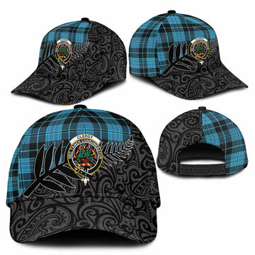 Clergy Crest Tartan Classic Cap with New Zealand Silver Fern Half Style