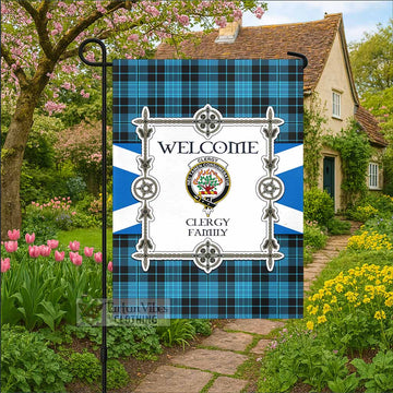 Clergy Family Crest Tartan Welcome Garden Flag Saltire Harmony Style