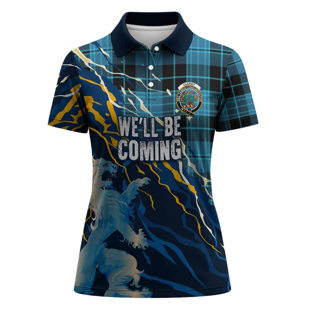 Clergy Scotland Tartan Women Polo Shirt WC2026 Football - We'll Be Coming