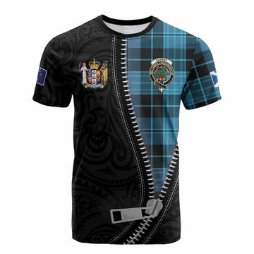 Clergy Tartan Cotton T-shirt New Zealand Pattern Unique Zipper Stylized