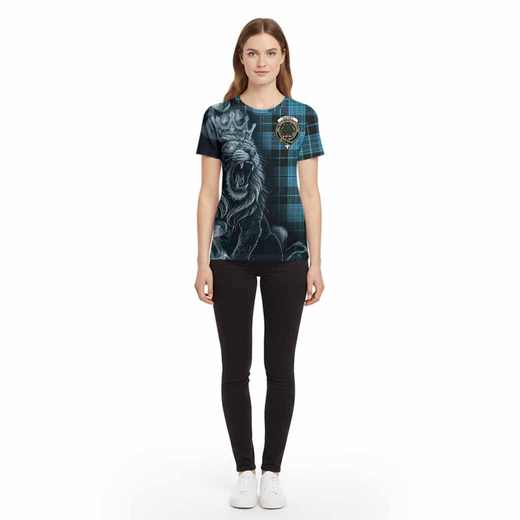 Clergy Tartan Cotton T-shirt Roaring Lion Heritage