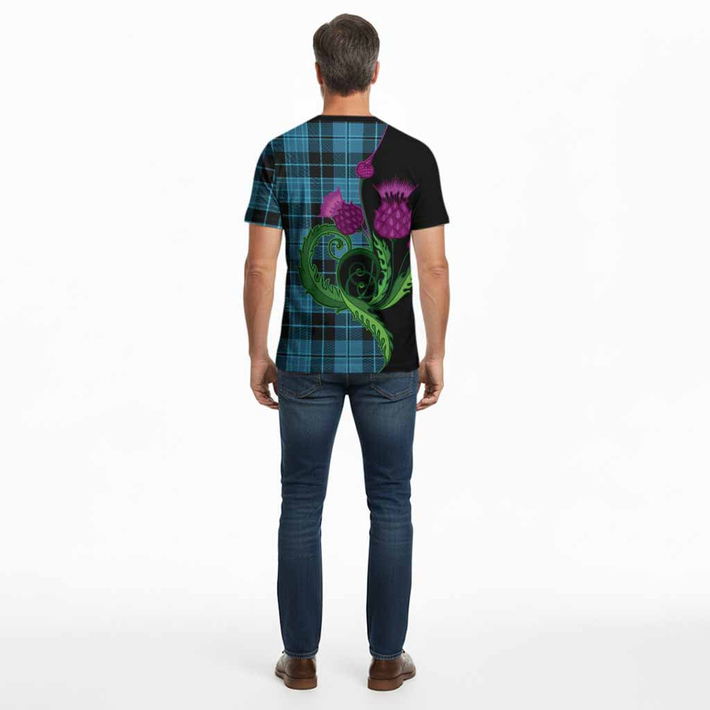 Clergy Tartan Cotton T-shirt Traditional Scottish Thistle