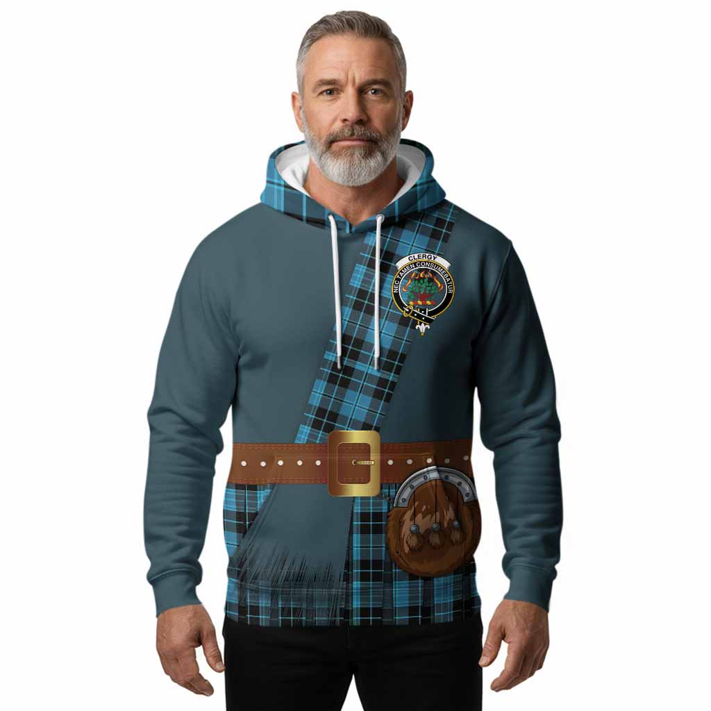 Clergy Tartan Crest Hoodie Kilt Costume Style