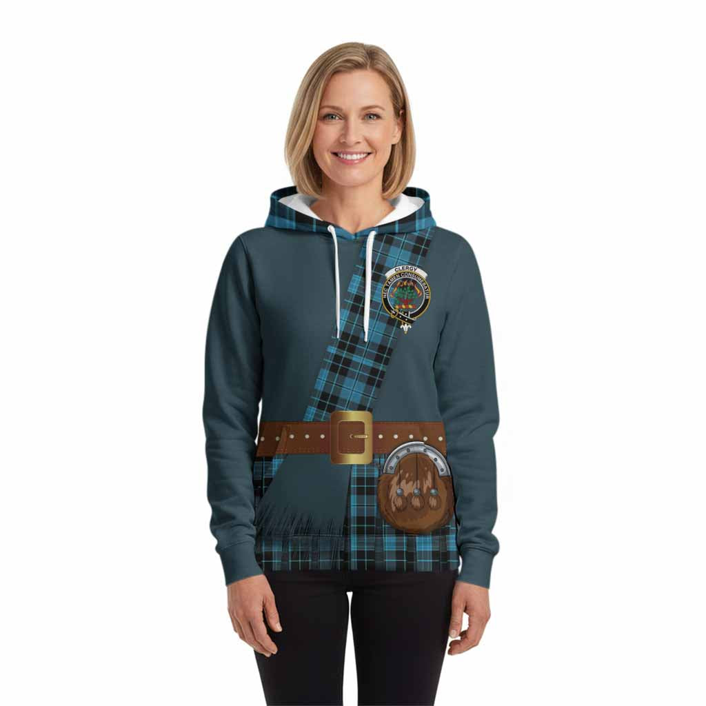 Clergy Tartan Crest Hoodie Kilt Costume Style