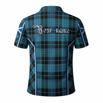 Clergy Tartan Crest Polo Shirt Scotland Coat of Arm Flag Style - Tartan Vibes Clothing