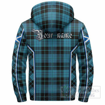 Clergy Tartan Crest Sherpa Hoodie Scotland Coat of Arm Flag Style - Tartan Vibes Clothing