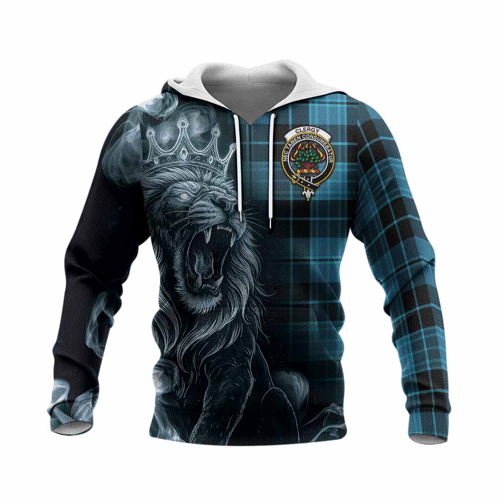 Clergy Tartan Knitted Hoodie Roaring Lion Heritage