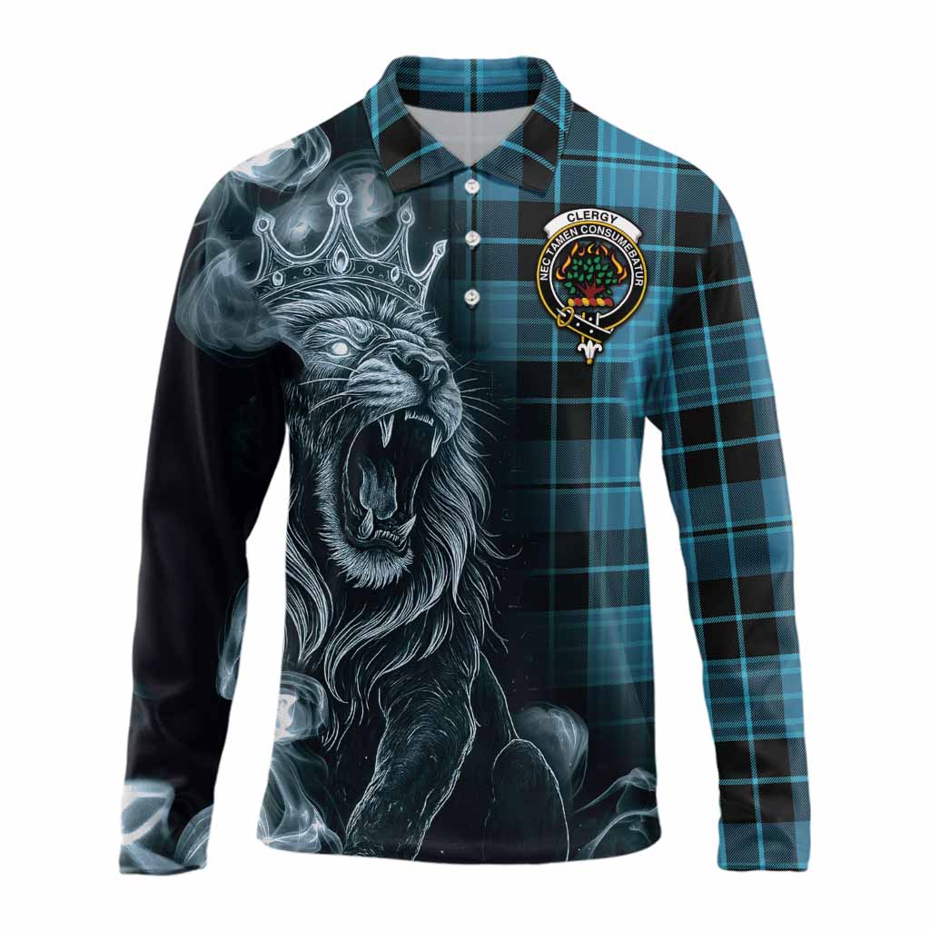 Clergy Tartan Long Sleeve Polo Shirt Roaring Lion Heritage