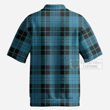 Clergy Tartan Men’s Polo Sweater Top with Family Crest