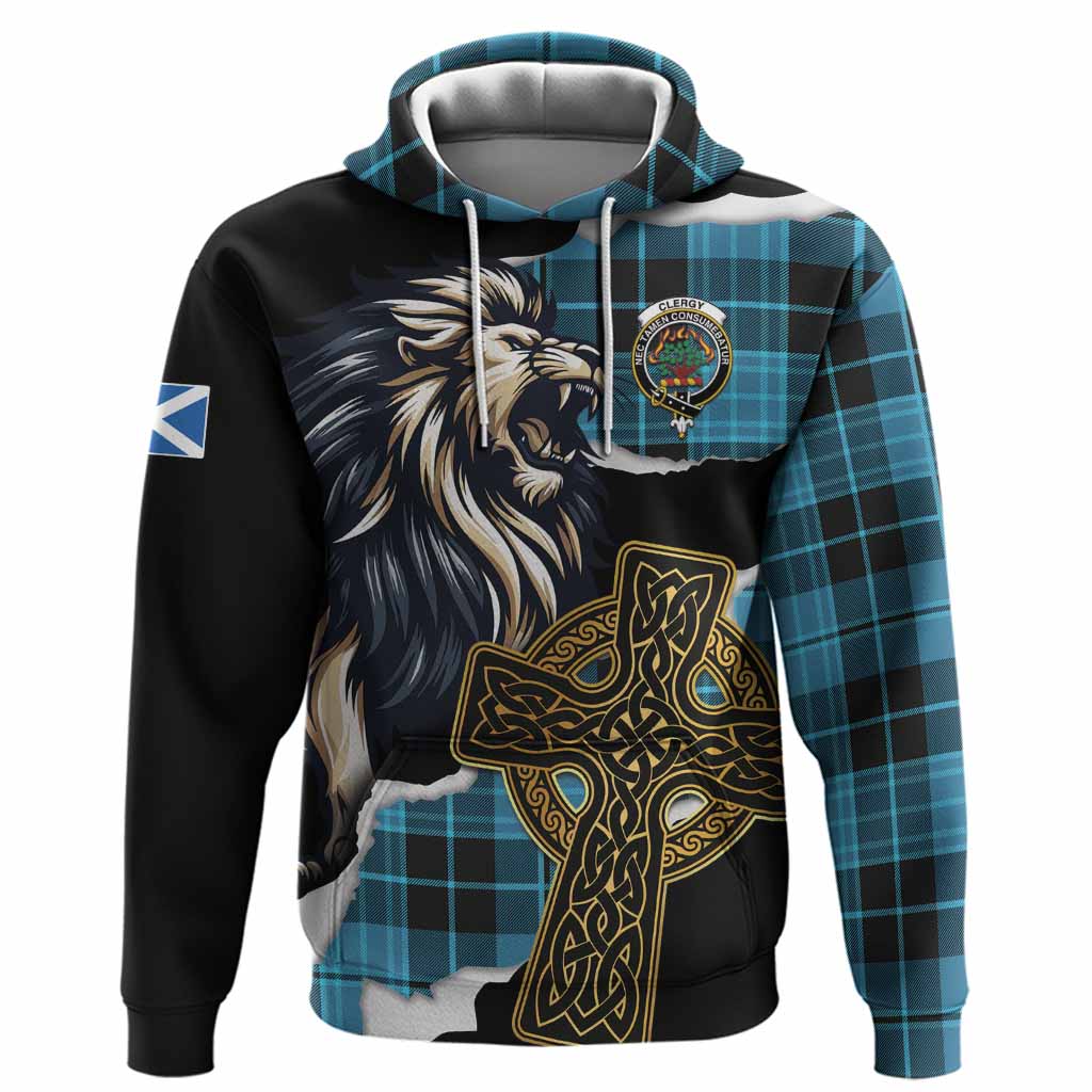 Clergy Tartan Scottish Hoodie Lion Celtic Heritage
