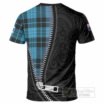Clergy Tartan T-Shirt New Zealand Pattern Unique Zipper Stylized
