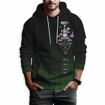 Clinton Irish Clan Hoodie with Coat of Arms Erin Go Bragh Celtic Inspired Pullover Hoodie - Tartan Vibes Clothing