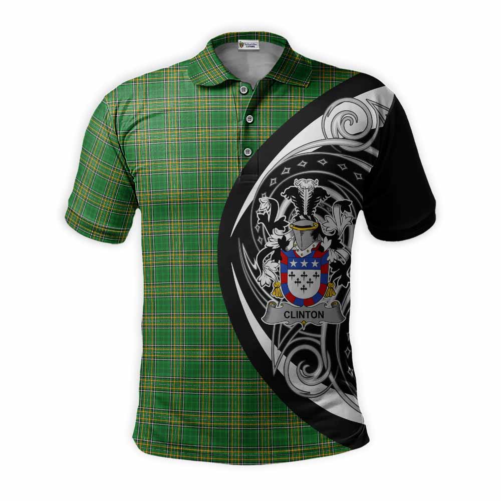 Clinton Irish Clan Polo Shirt Celtic Circle Style Kid - Tartan Vibes Clothing