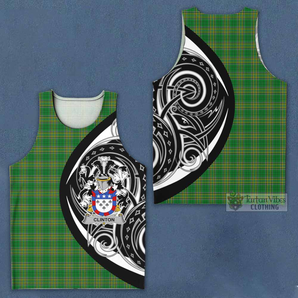 Clinton Irish Clan Men's Tank Top Celtic Circle Style - Tartan Vibes Clothing
