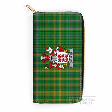 Cochlan Irish Clan Tartan Women's Leather Wallet with Coat of Arms