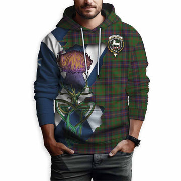 Cochrane Tartan Family Crest Hoodie Scottish Thistle Celtic Inspired