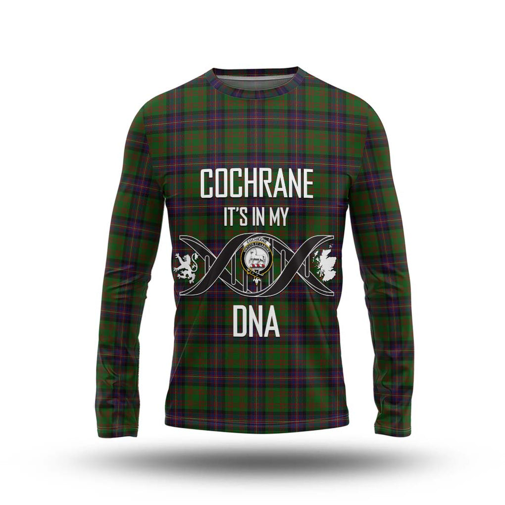 Cochrane Tartan Long Sleeve T-Shirt with Family Crest DNA In Me Style Unisex - Tartanvibesclothing Shop