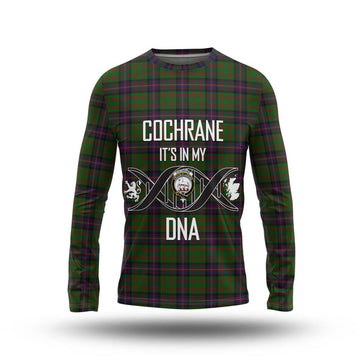 Cochrane Tartan Long Sleeve T-Shirt with Family Crest DNA In Me Style Unisex - Tartanvibesclothing Shop
