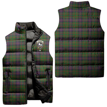 Cochrane Tartan Sleeveless Puffer Jacket with Family Crest