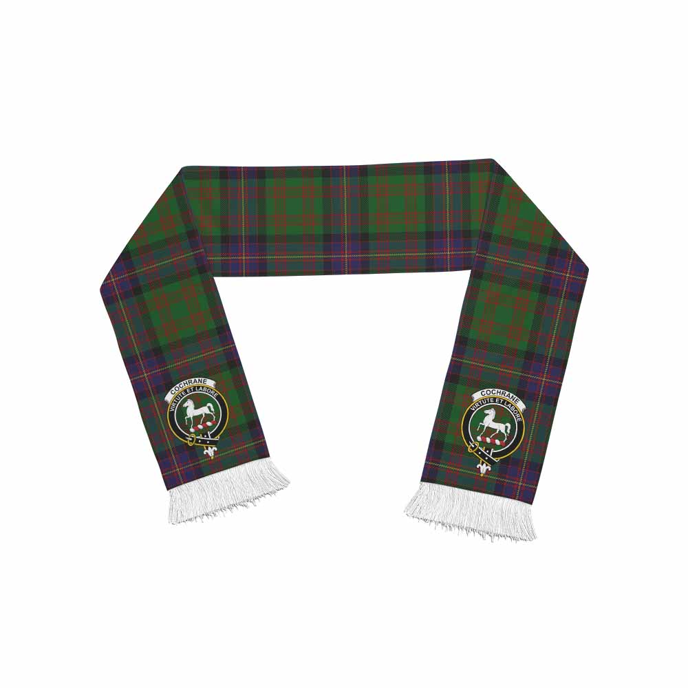 Tartan Vibes Clothing Cochrane Tartan Ruffneck Scarf with Family Crest
