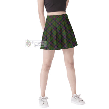 Cochrane Tartan Women's Plated Mini Skirt Cross Style