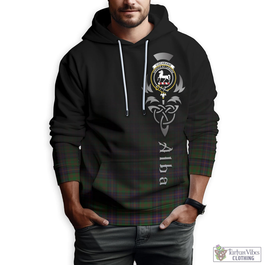 Cochrane Tartan Hoodie Featuring Alba Gu Brath Family Crest Celtic Inspired Zip Hoodie - Tartan Vibes Clothing
