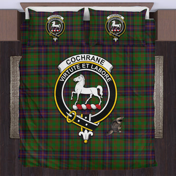 Cochrane Tartan Bedding Set with Family Crest