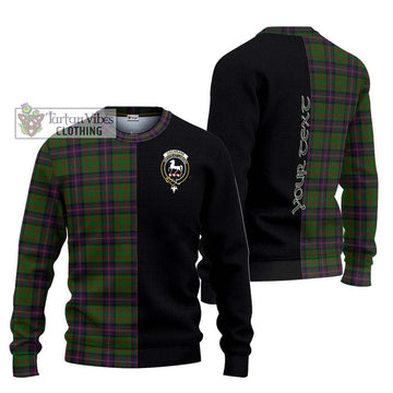 Cochrane Tartan Knitted Sweater with Family Crest and Half Of Me Style Unisex - Tartanvibesclothing Shop