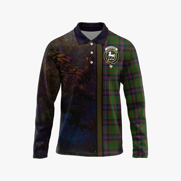 Cochrane Tartan Family Crest Long Sleeve Polo Shirt Alba Gu Brath Be Brave Lion Ancient Style